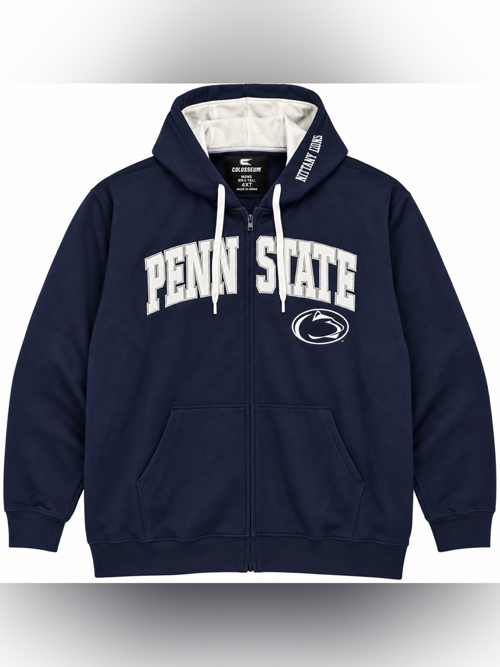 Colosseum Navy Penn State Full-Zip Hoodie Jacket